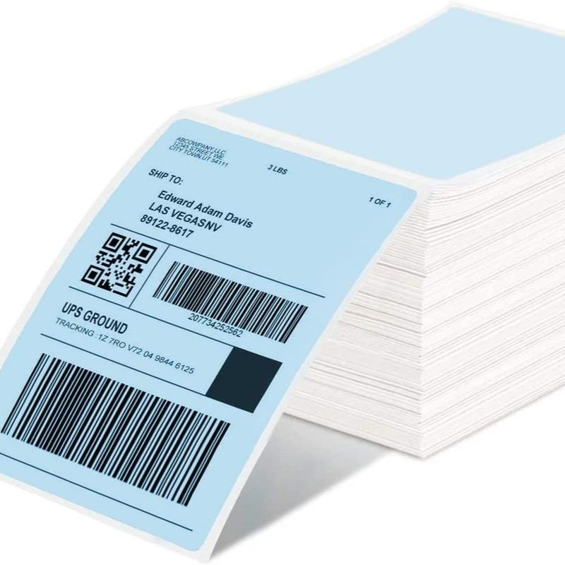 500 Pcs Thermal Shipping Waybill Label Stickers 4X6 A6 For Phomemo Pm-241Bt D520Bt 246S Portable Labeler Printer Mailing