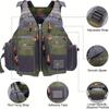 Рыболовный жилет Жилет для рыбалки нахлыстом Многокарманный дышащий сетчатый жилет с регулируемым ремнем