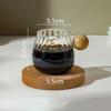 50/100/150 мл деревянная ручка стеклянный эспрессо мерный стаканчик самодельный молочник кофейные принадлежности прозрачная кухонная мерная кружка