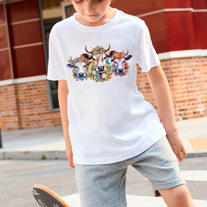 Flower Animals Applique On Clothes Thermal Press Hat Bag Parches Ropa Clothes Stickers Hoodies Diy Heat Transfer Badges