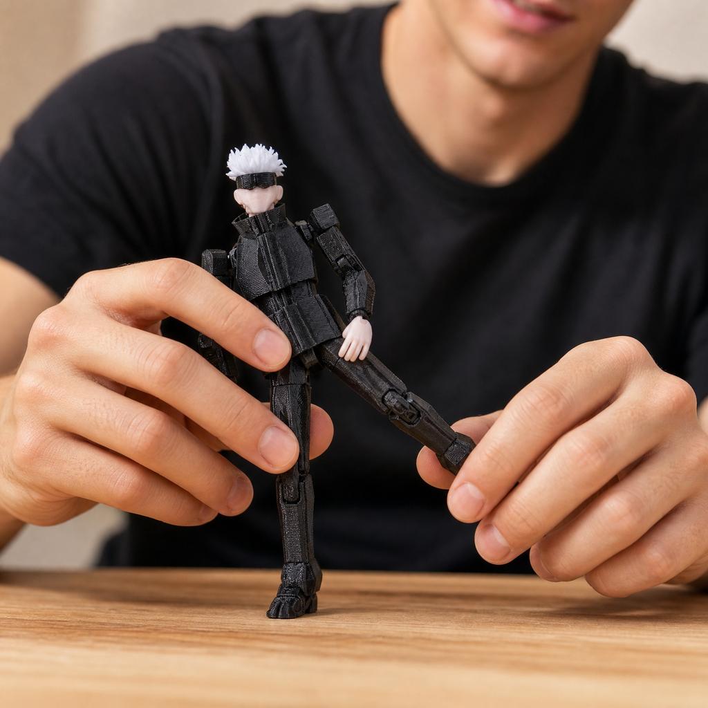 3D-печатная аниме-фигурка с подвижными суставами - Реалистичная коллекционная статуэтка для демонстрации