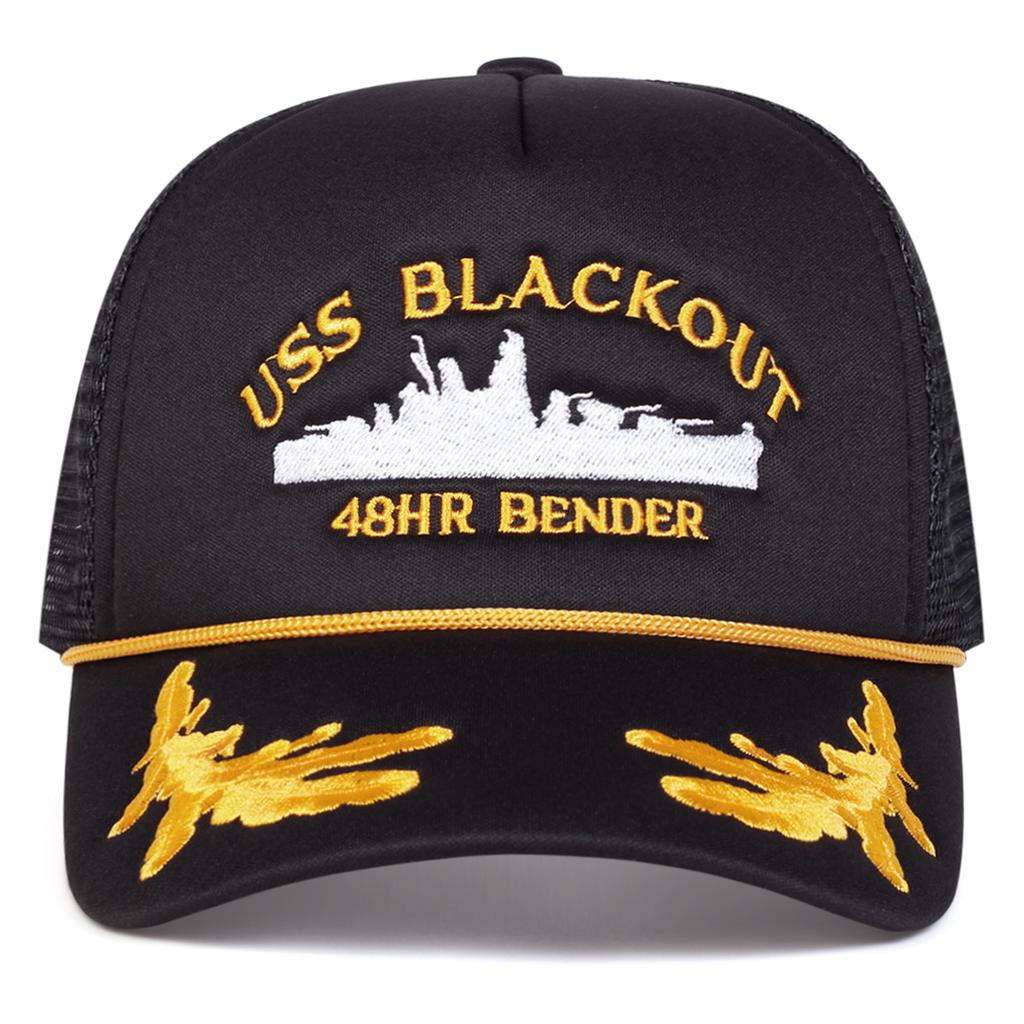 Унисекс Бейсболки-сетки с вышивкой букв USS BLACKOUT Весна Лето Уличные Регулируемые Повседневные Шляпы Папина Шляпа Солнцезащитная Шляпа