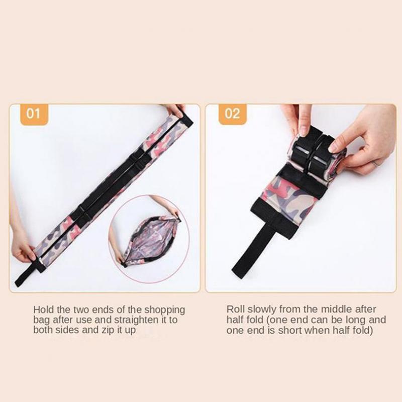 Folding Eco-friendly Shopping Bag One-shoulder Portable Thickened Large Shopping Bag Supermarket Eco-friendly Bag