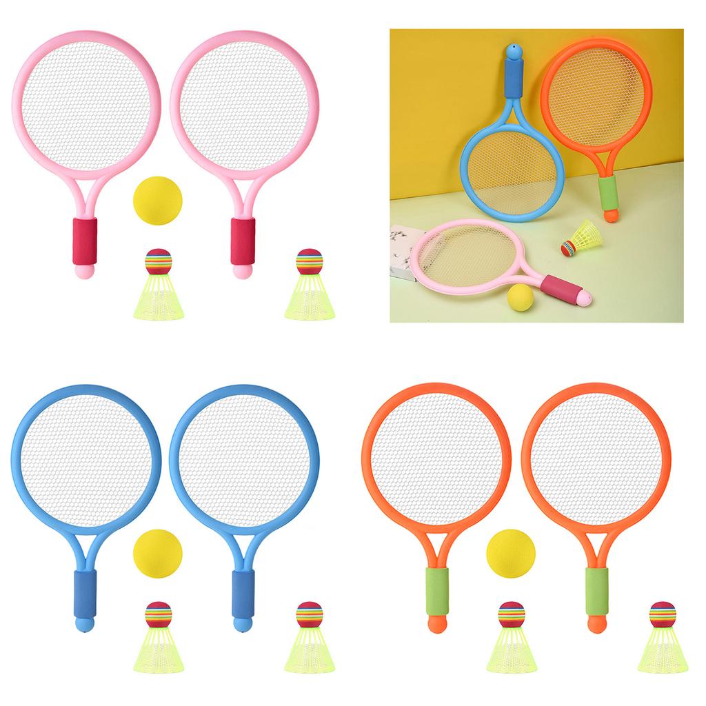 Kids Tennis Racquet Set Badminton Racket with Tennis and 2 Shuttlecocks for Indoor and Outdoor Backyard Beach Sport Game