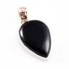 Натуральный черный оникс драгоценный камень 925 стерлинговое серебро подарок двухцветная подвеска 1,5'' K5r30