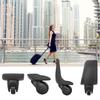3 Pieces Luaggage Replacement Wheel Left and Right Swivel Casters Convenient Trolley Case Luggage Wheels