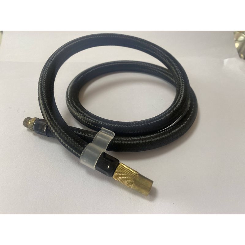 Black Air Hose for Inflating Rubber Tubes, Gauze-Woven Tube, Extension Hose Accessories, Car Air Pump