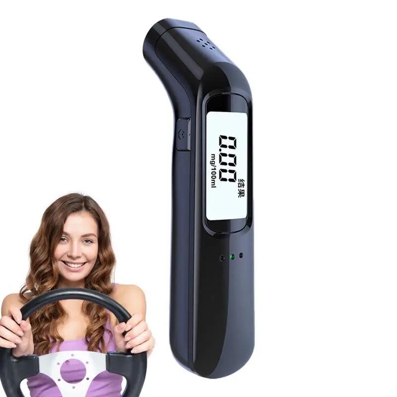 Alcohol Tester Non-contact Breathalyzer Portable LED Screen Display Rechargeable Professional Automatic Breath Alcohol Test Tool