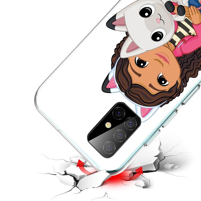 Cartoon Gabbys Dollhouse Phone Case For Samsung Galaxy A12 A52S A42 A32 A22 A51 A50 Note 20 Ultra 10 S10 Plus A71 A70 A31 A30 A1