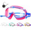HEARTST Swimming Goggles with Nose Strap and UV Adjustable and Case for Ages Children's Earplugs, Protection, Anti-Fog, Leak-Resistant, Strap,