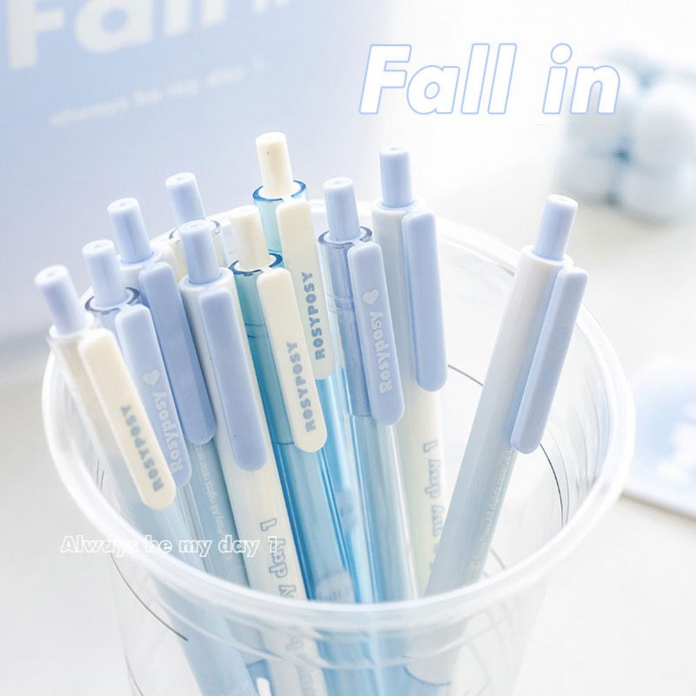 Набор гелевых ручек с градиентом 5 шт./коробка Ручка для ведения заметок от руки INS Красивая 0,5 мм/0,38 мм Ручка для студенческих канцелярских принадлежностей Офисные аксессуары