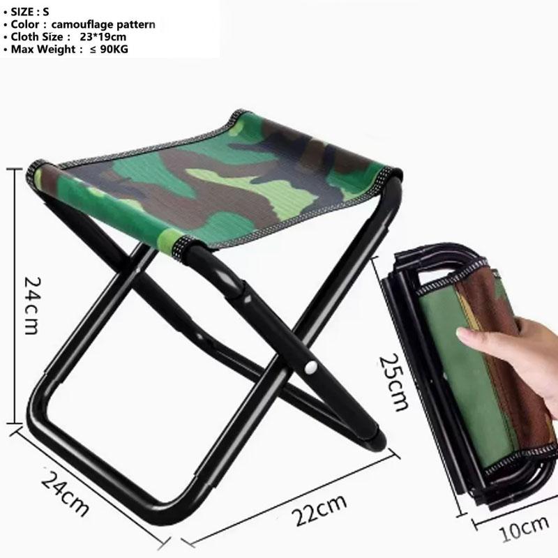 Стул для рыбалки на открытом воздухе, портативный складной алюминиевый складной стул для рыбалки, стул, сиденье, инструменты для пешего туризма, табурет для пикника, кемпинга, мини