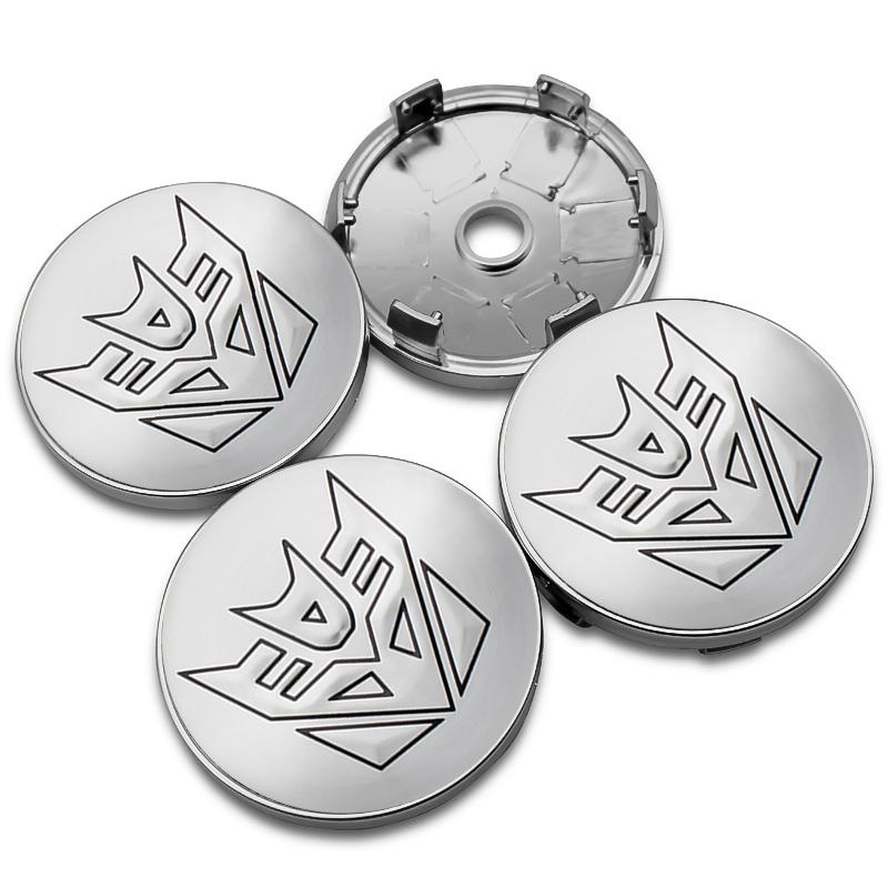4pcs/set 56+60mm Autobot Emblem Car Wheel Center Cap Hub Covers Badge For HONDA TOYOTA BMW KIA Chevrolet FORD LEXUS