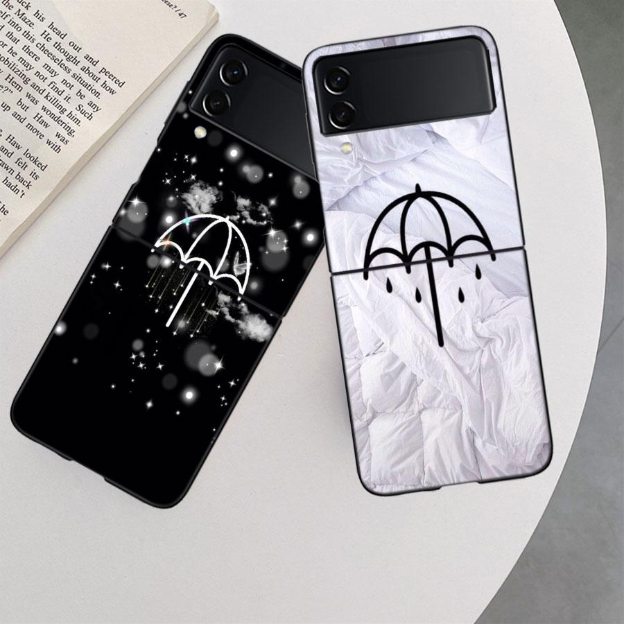 Bring Me The Horizons Phone Case For Samsung Z Flip 7 6 5G Galaxy Z Flip 5 4 3 Black Hard Cell Cover Luxury PC Shell Coque