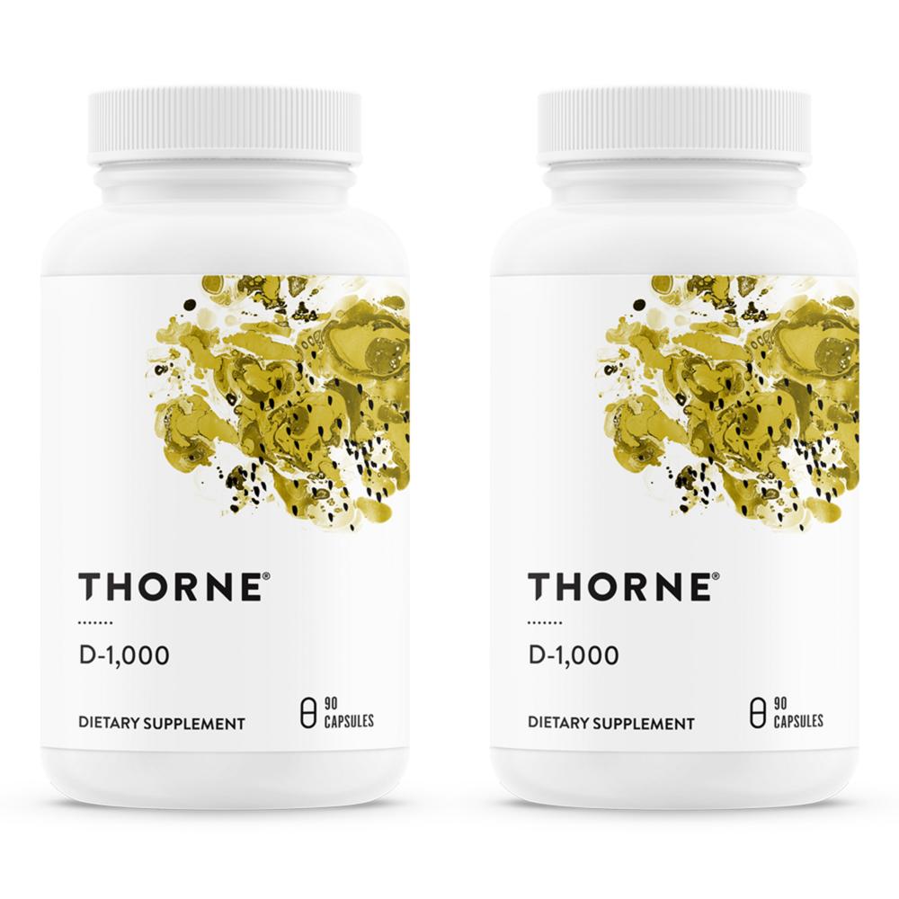 Thorne Research D 1000 Вегетарианские Капсулы 90 Таблеток 2 шт