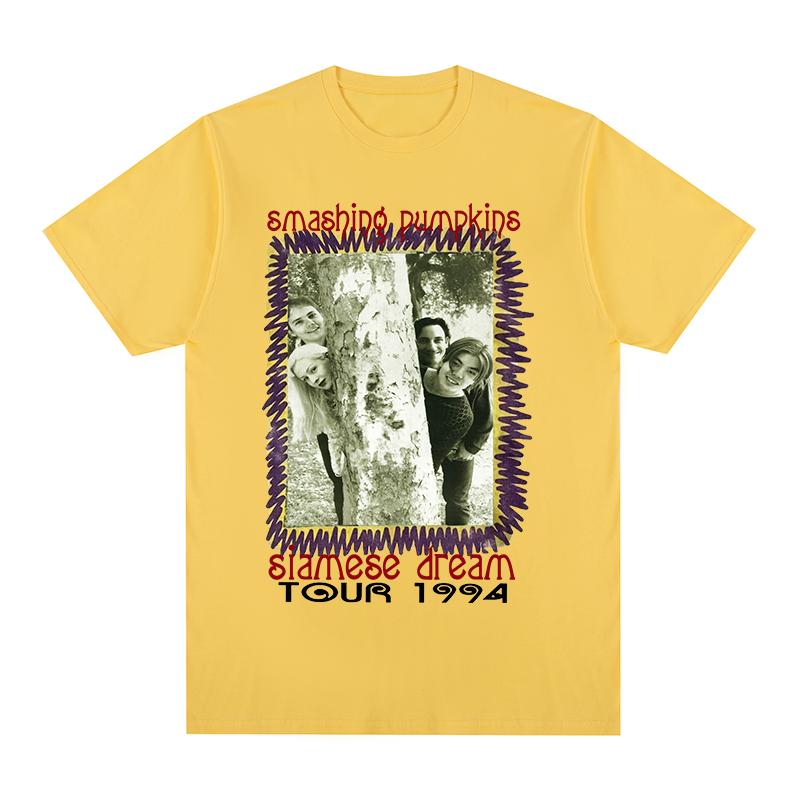 The Smashing Pumpkins Группа Винтажная футболка Рок-музыка Классическая Хлопок Унисекс Футболка Новая ФУТБОЛКА Женские топы