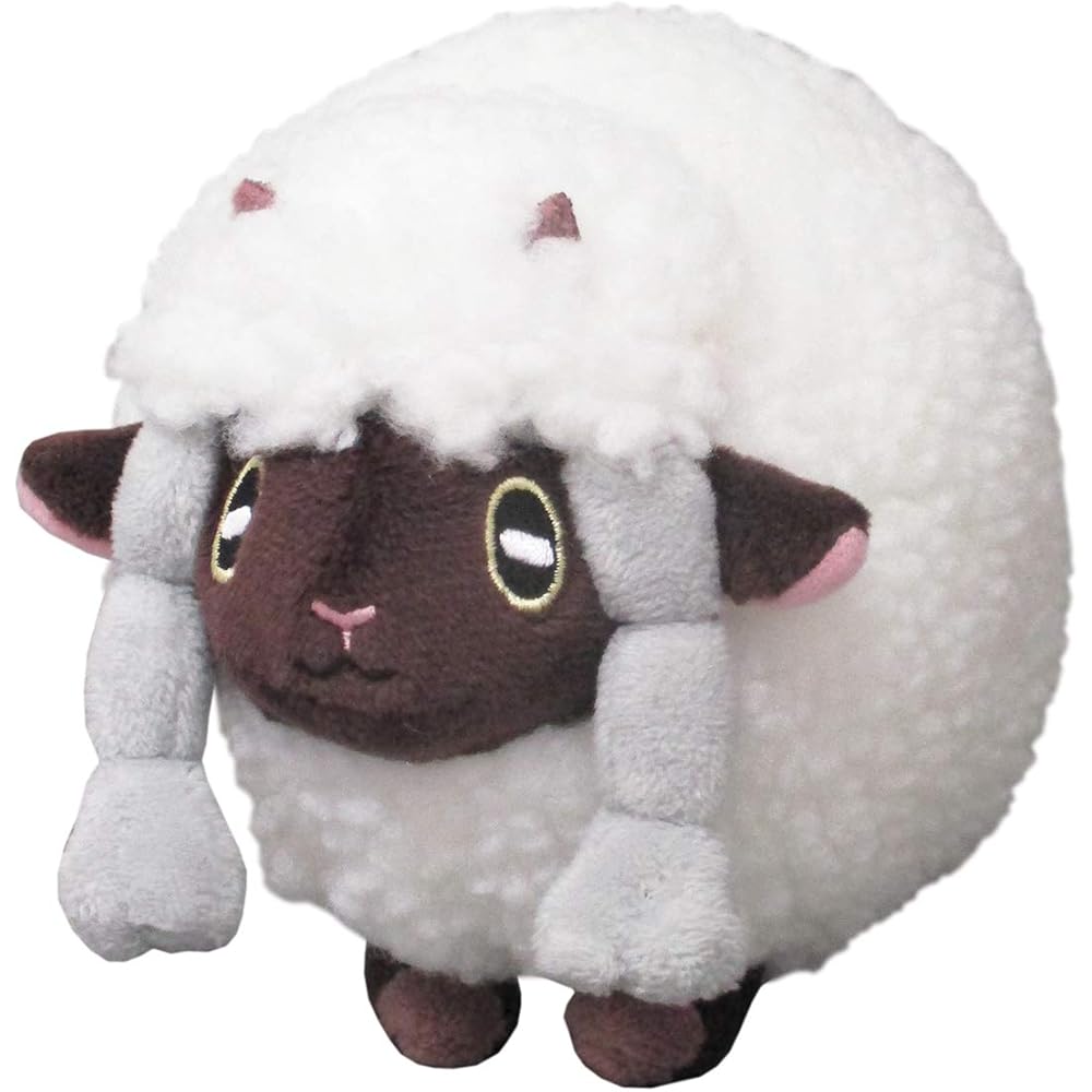 San-ei Trading Коллекция Покемонов Все Звезды Плюшевая Игрушка Wooloo 11.5x15x12.5см Мягкая Игрушка Покемон