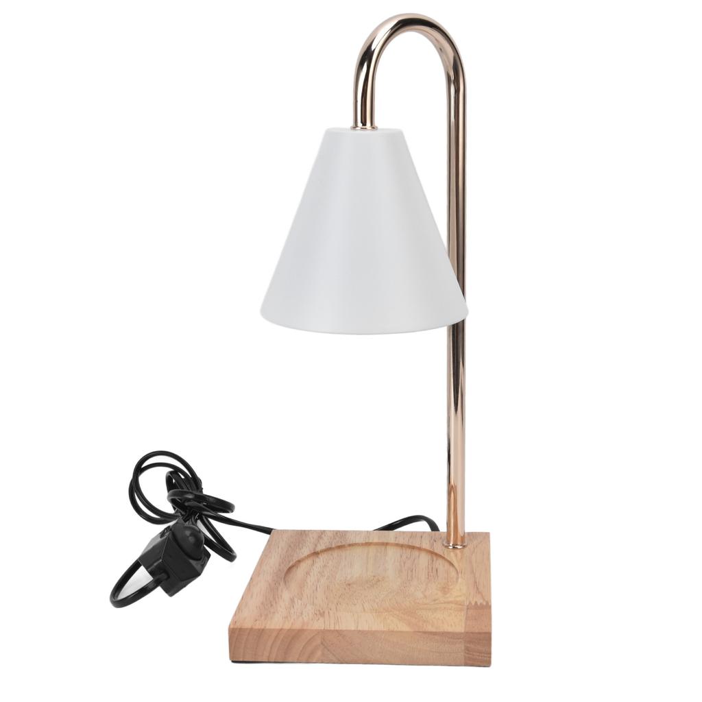 Лампа для подогрева свечей, металлический утюг, регулируемая яркость, основание из бревна, электрическая свеча для комнаты