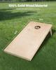 4x2ft Cornhole Set Portable Corn Hole Toss Game Board Wood with Carry Case