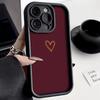 Для Xiaomi Redmi 13 12 14C 13C 12C Redmi Note 14 Pro Plus 13 12 11 10 Золотое Сердце Бордовый Фон Силиконовый Чехол для Телефона
