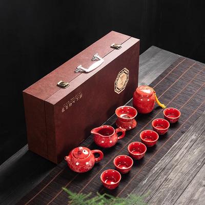 Керамический чайный сервиз в подарочной коробке