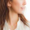 [Naot Jewelry] Женское колье с кубическим цирконием, золотое колье-круг с кубическим цирконием