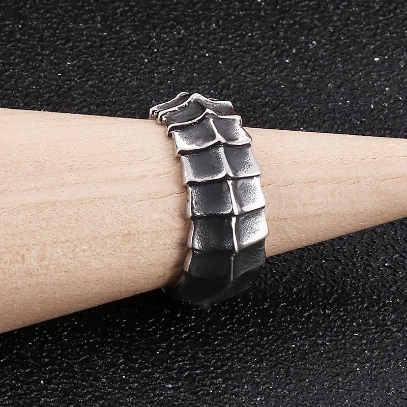 Кольцо из нержавеющей стали с драконом для мужчин в стиле хип-хоп, винтажное, уникальное, смелые ювелирные изделия в стиле байкер, панк, готика, парное кольцо на палец