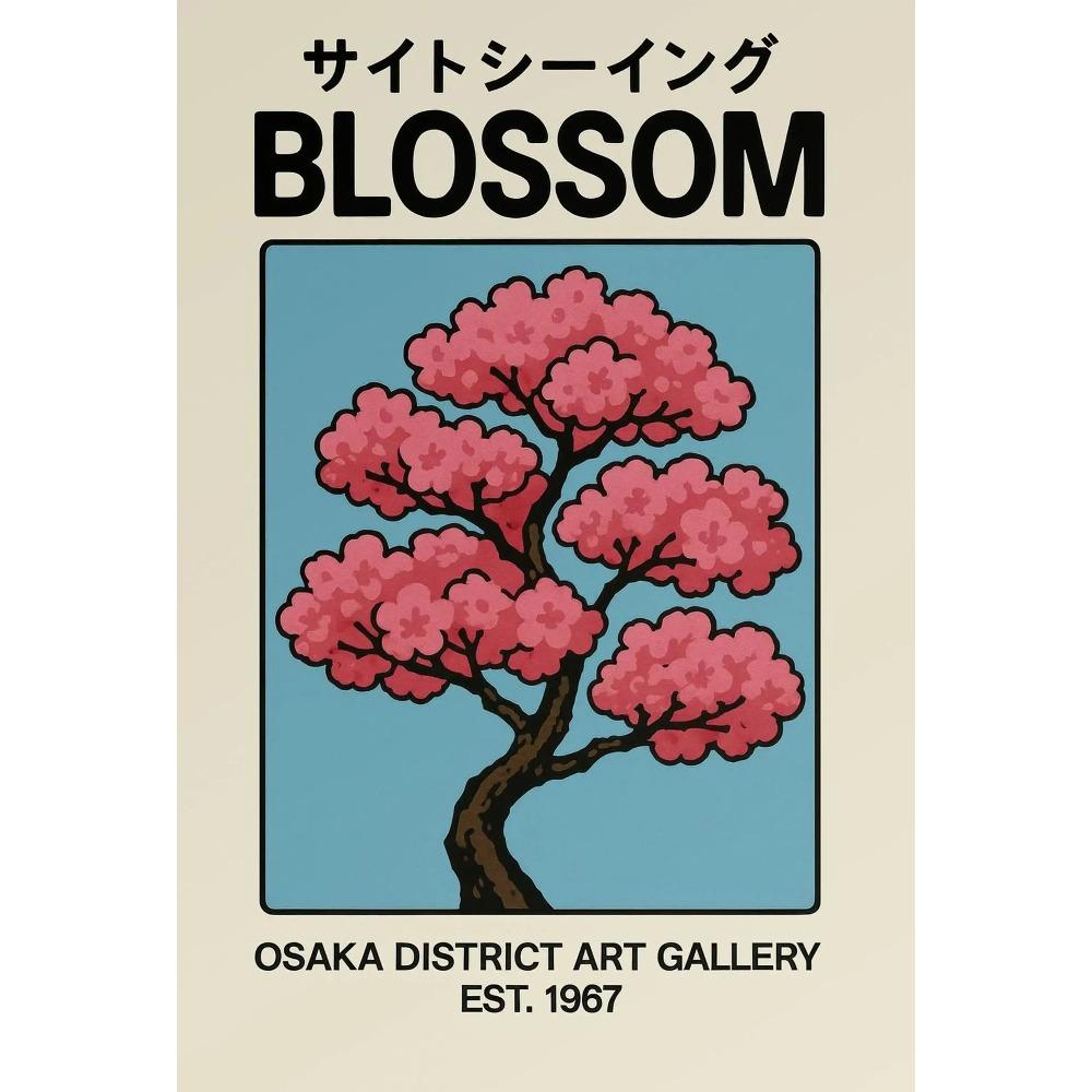 Blossom Japanese Exhibition Posters Bonsai Mount Fuji Temple Prints Japan Travel Canvas Painting Wall Pictures Home Room Decor