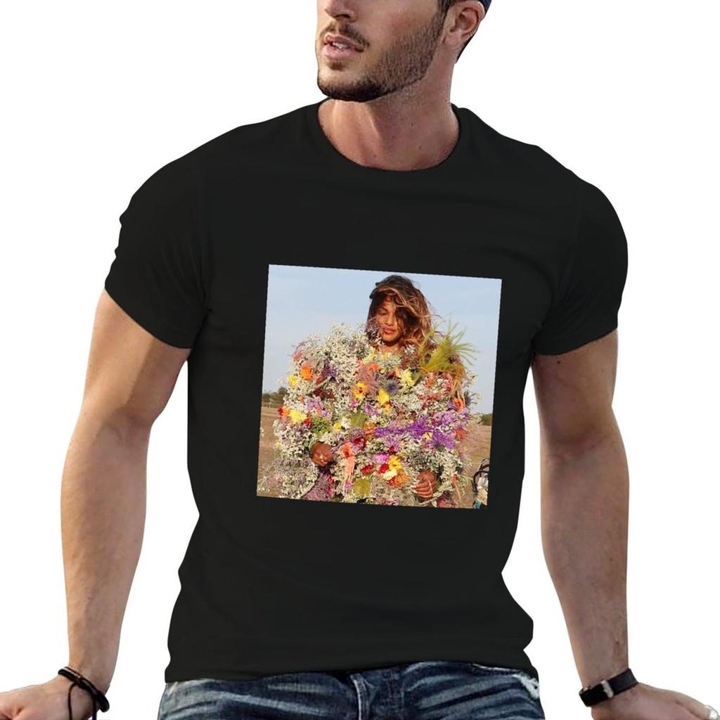 Mia Flowers Tshirt Basic Lightweight Short Sleeve Tee
