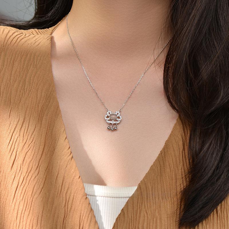 Ожерелье с замком безопасности в китайском стиле, новое, Zhongxin China-Chic Light Luxury Premium Collar Chain, новое, женское