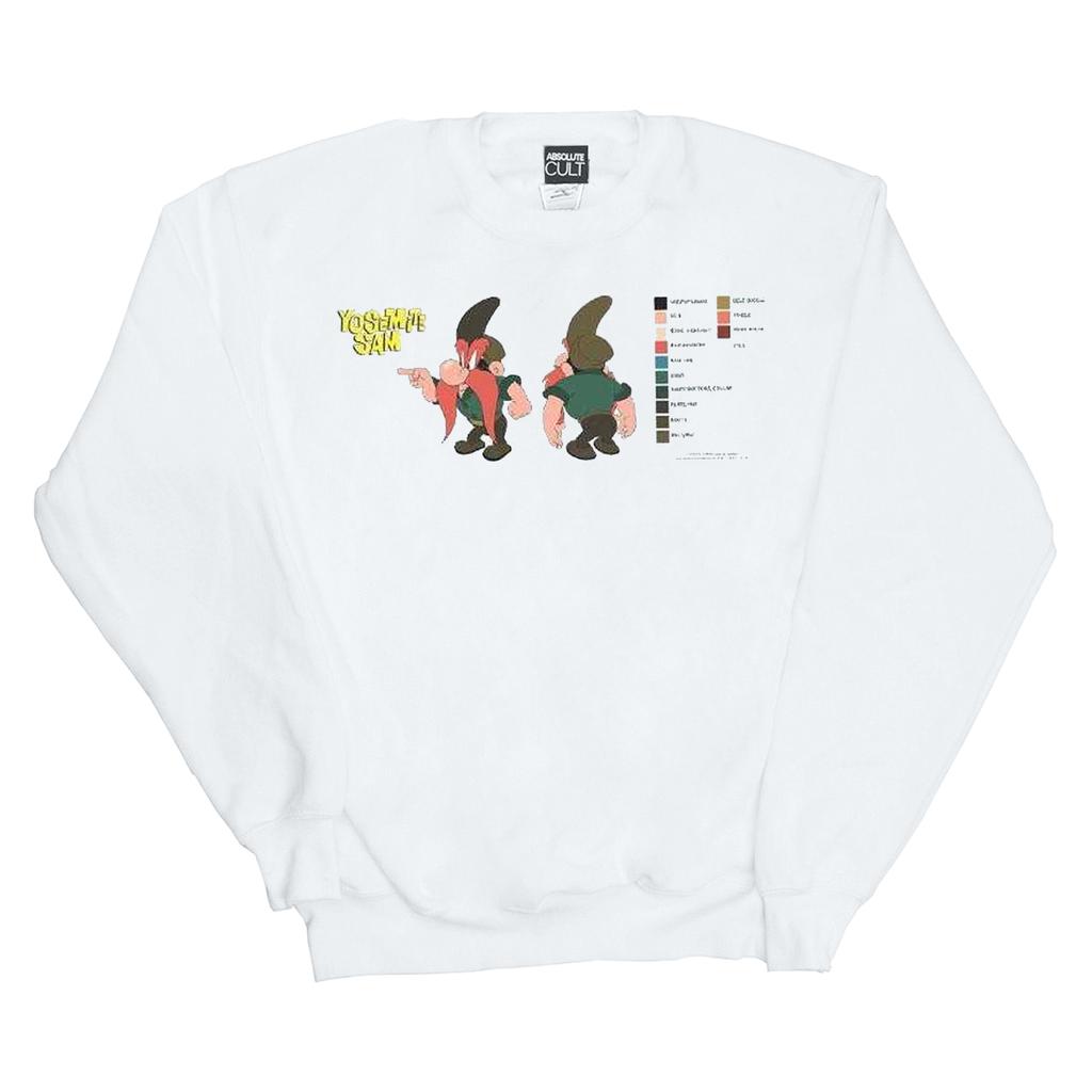 Looney Tunes Mens Yosemite Sam Colour Code Sweatshirt