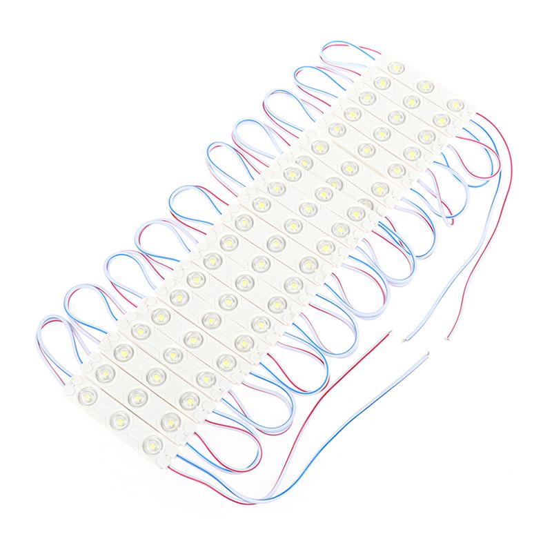 20 шт. Модуль 2835 SMD с 3 светодиодами DC12V Инжекционный Водонепроницаемый IP67 Декоративный 2835 Жесткая Светодиодная Лента Лампа Холодный Белый
