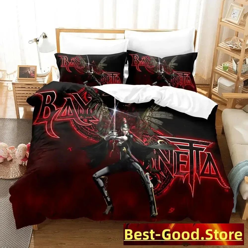 Постельное белье Bayonetta Односпальный Полуторный Двуспальный Кингсайз Комплект постельного белья Взрослый Детский Спальня Комплекты пододеяльников Аниме Parure De Lit Кровать