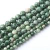 Зеленый Плавающий Пятнистый Камень Натуральные Круглые Бусины 15" Нить Гладкие Свободные Разделительные Бусины 4/6/8/10/12мм для Изготовления Ювелирных Изделий DIY Браслеты Аксессуары