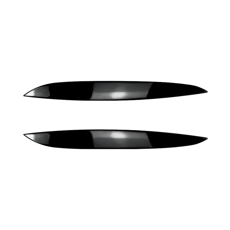 Накладки на брови передних фар из углеродного волокна, глянцевые черные, из АБС-пластика, аксессуары для Volkswagen для VW Golf 4 MK4