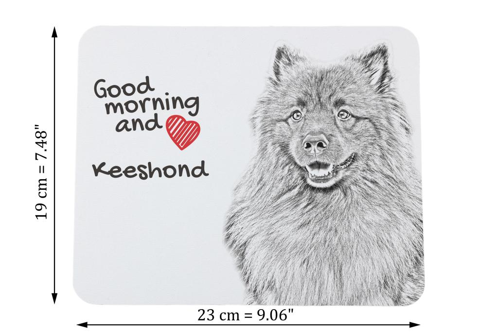 Keeshond, Dutch Barge Dog – Mouse pad with print, personalized dog-themed mouse pad | Art-Dog