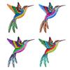 Sculpture Artwork Statue Garden Backyard Wall Decoration Metal Hummingbird Art Craft Sculptures