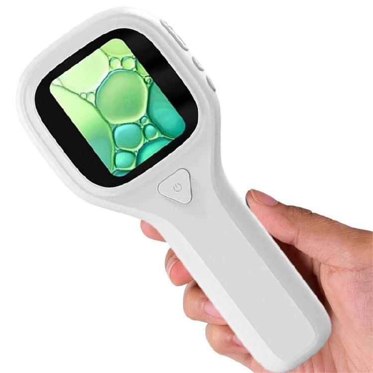 500X Magnification Handheld Microscope Compact Design 6 Adjustable LED Lights LCD Screen For Coin Plant Study