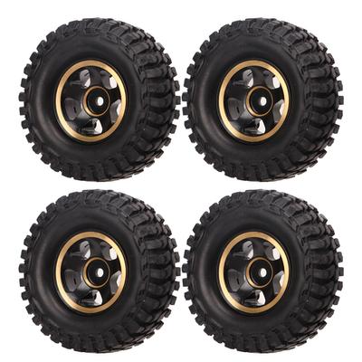4 шт. 1,0 дюйма RC Колеса Шины Латунные Без клея Замена RC Резиновые Шины для FMS FCX24 1 24 RC Машины