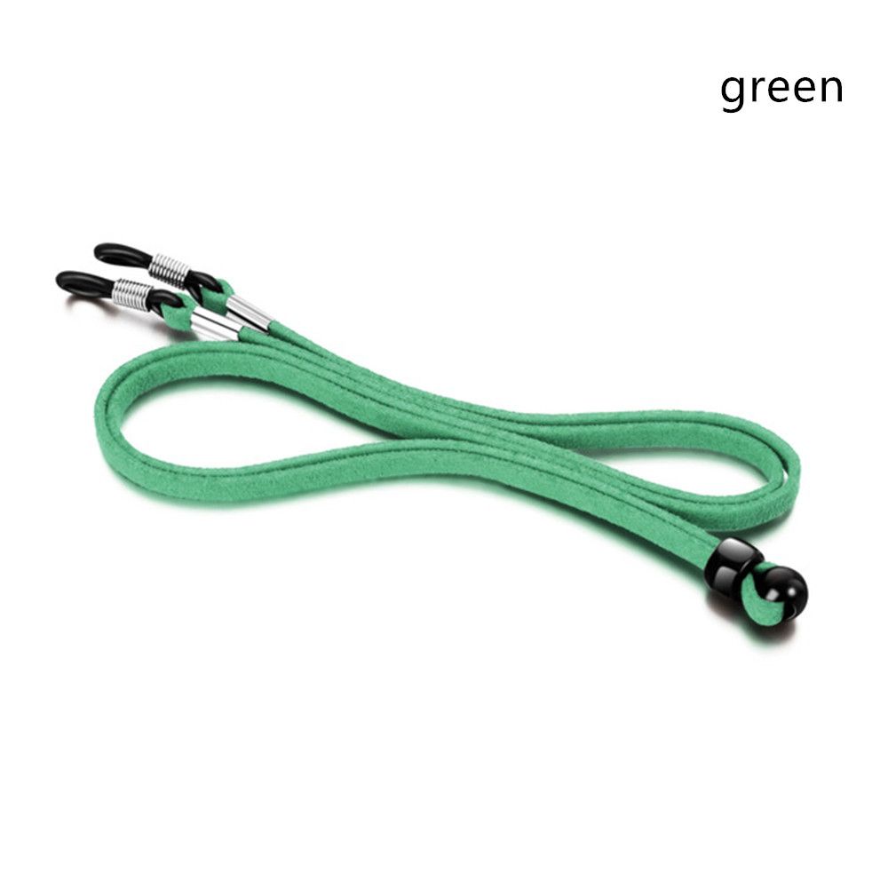 Adjustable Leather High Elasticity Neck Straps Reading Glasses Chain Anti-lost Face Mask Lanyards