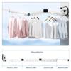 Wall-Mounted Foldable Aluminum Alloy Clothes Drying Rack Home Laundry Clothesline Hanger for Balcony Bedroom Kitchen Living Room