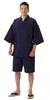 Watanosato Chijimiori Jinbei Made In Japan M Plain Navy Blue Size Color