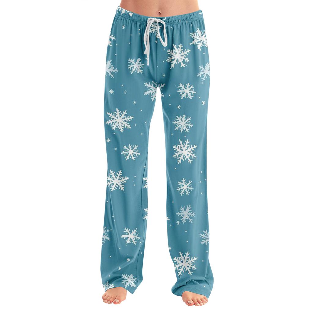 Adult Fashionable Loose Christmas Printed Casual Pants, Loungewear, Sleep Pants