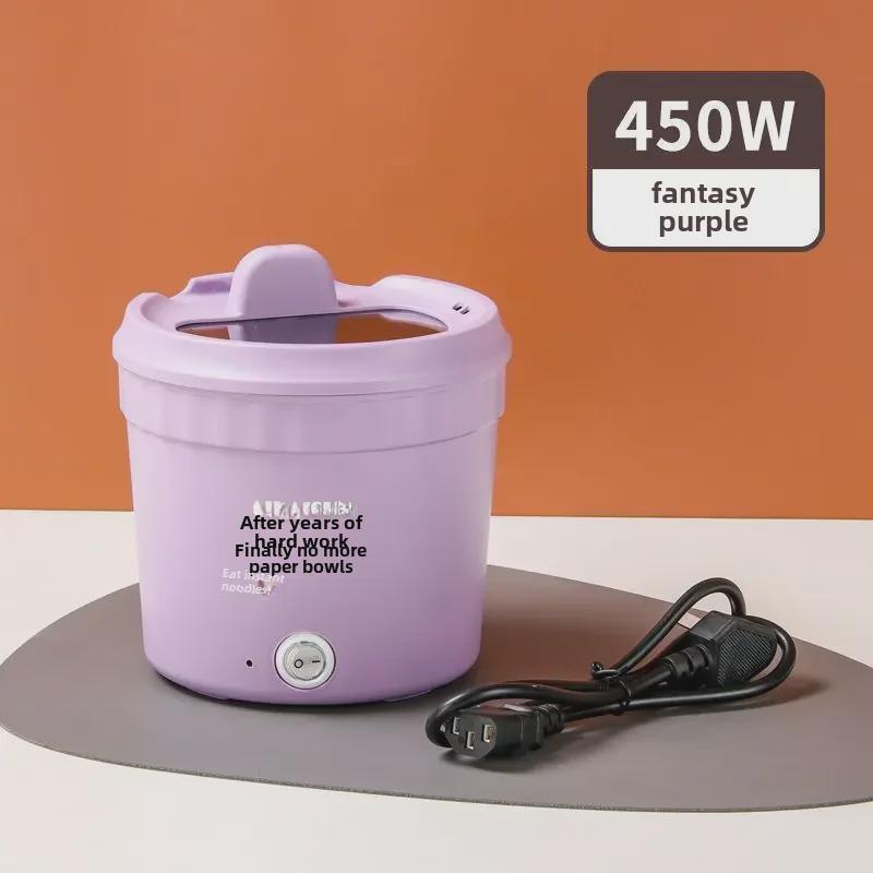 Multifunctional Electric Cooker: Instant Noodle Pot, Fryer, Shabu-Shabu, and Rice Cooker for Dorms – Trendy Compact Design.