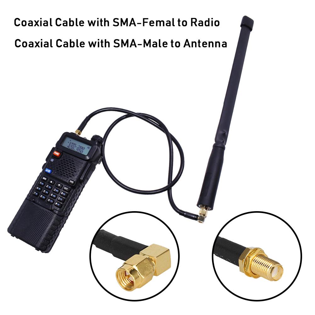 SMA Female To SMA Male Antenna Extend Cable for Baofeng UV-5R UV-82 UV-9R Plus Walkie