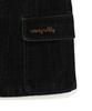 Wacky Willy Women'S Velvet Denim Cargo Mini Skirt Black