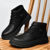 High-top Men Boots Fashion High Quality Leather Shoes New Outdoor Men Motorcycle Boots38-50 Luxury Men Ankle Boots Retro British