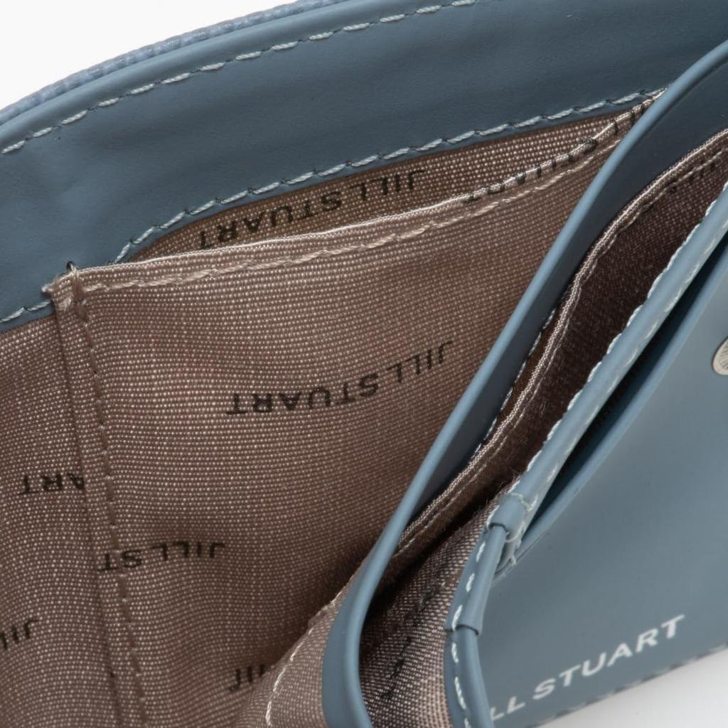 Складной кошелек Vivid Plate Slim JSLW4BS1 Sax [Jill Stuart] На застежке-кнопке [Melty] Женский