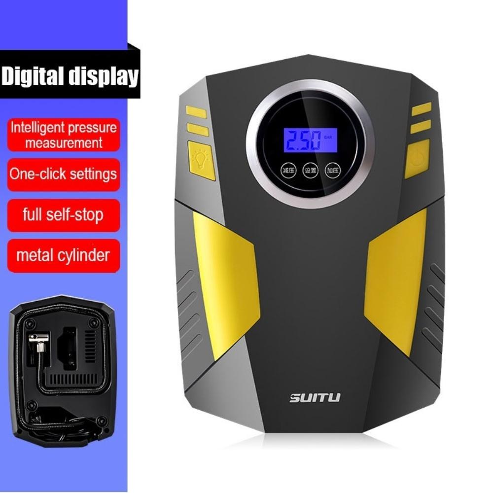 Автомобильный надувной насос, небольшой автомобильный портативный автомобиль с электрическими шинами, высокая мощность, 12 В, надувной насос, трубка насоса