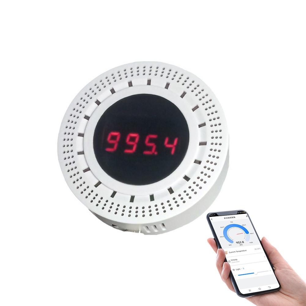 Интеллектуальный датчик атмосферного давления Tuya ZigBee с функцией определения температуры и влажности